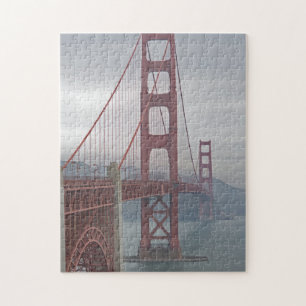 Golden gate bridge in mist. jigsaw puzzle