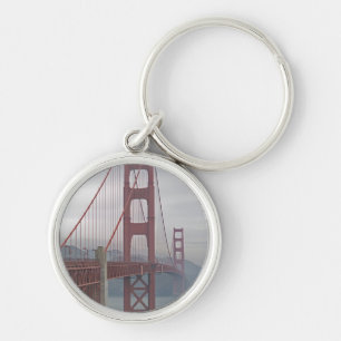 Golden gate bridge in mist. key ring