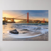 Golden Gate Bridge in San Francisco at sunset