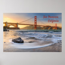 Golden Gate Bridge in San Francisco at sunset