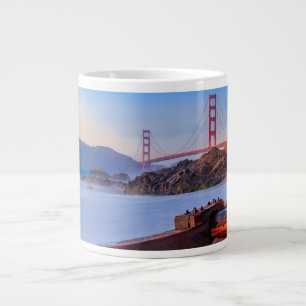 Golden Gate Bridge in San Francisco, Baker Beach Large Coffee Mug