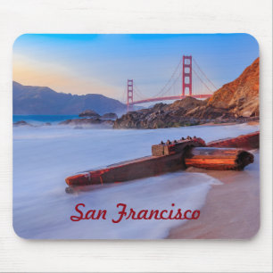 Golden Gate Bridge in San Francisco, Baker Beach Mouse Pad