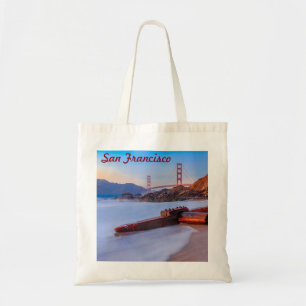 Golden Gate Bridge in San Francisco, Baker Beach Tote Bag