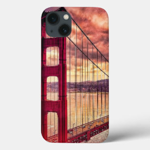 Golden Gate Bridge in San Francisco, California. iPhone 13 Case