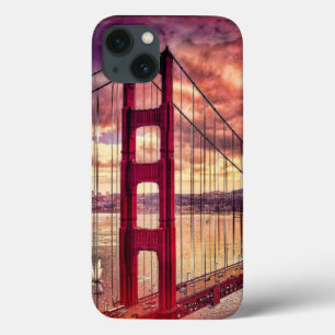 Golden Gate Bridge in San Francisco, California. iPhone 13 Case