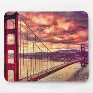 Golden Gate Bridge in San Francisco, California. Mouse Pad