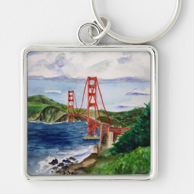 Golden Gate Bridge Keychain (Front)