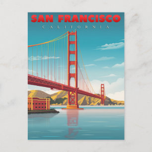 Golden Gate Bridge - Landmark of San Francisco Postcard