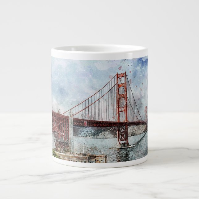 Golden Gate Bridge Large Coffee Mug (Front)