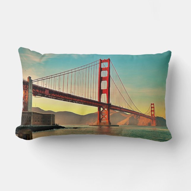 Golden Gate Bridge Lumbar Cushion (Front)