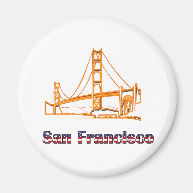 Golden Gate Bridge Magnet (Front)