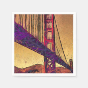 Golden gate bridge napkin