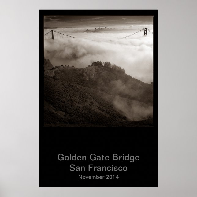 Golden Gate Bridge November 2014 #1 Poster (Front)