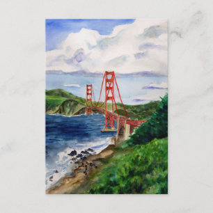 Golden Gate Bridge Painting Invite Cards