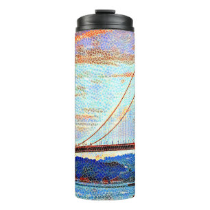 Golden Gate Bridge painting Thermal Tumbler