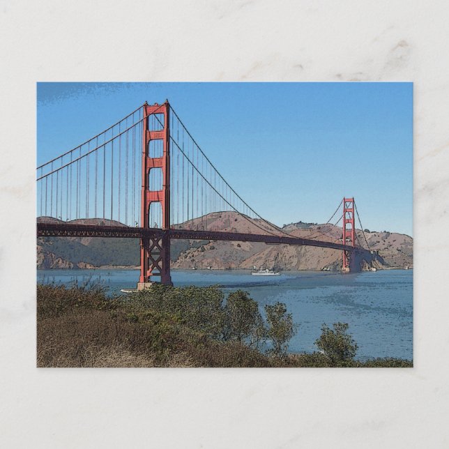 Golden Gate Bridge Postcard (Front)