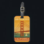 Golden Gate Bridge Retro – San Francisco Luggage T Tag<br><div class="desc">Bring the spirit of California’s most iconic city on your travels with this vintage-inspired San Francisco luggage tag Featuring the legendary Golden Gate Bridge in a bold mid-century color palette, this artwork captures the freedom and wanderlust of the open road. Perfect for travelers, design lovers, or anyone who’s left their...</div>