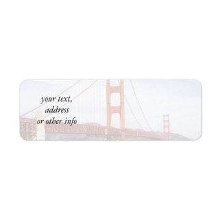 Golden Gate Bridge Return Address Label