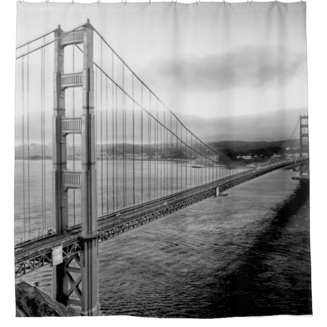 Golden Gate Bridge San Francisco Bay Pacific Ocean Shower Curtain (Front)