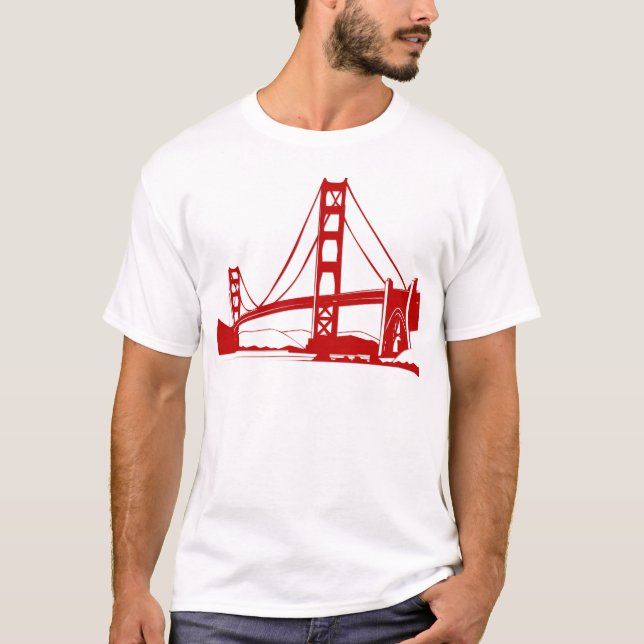 Golden Gate Bridge - San Francisco, CA T-Shirt (Front)