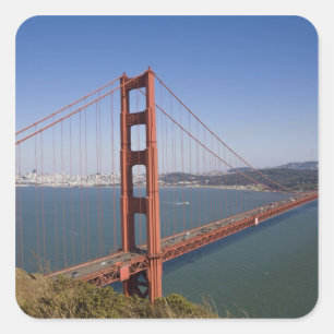 Golden Gate Bridge, San Francisco, California, 10 Square Sticker