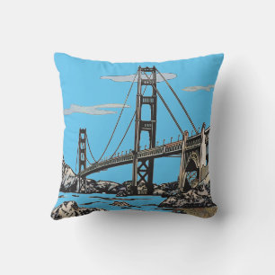 Golden Gate Bridge San Francisco California Cushion