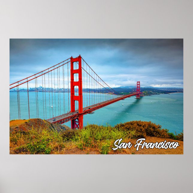 Golden Gate Bridge, San Francisco, California Poster (Front)