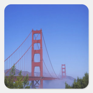 Golden Gate Bridge, San Francisco, California, Square Sticker