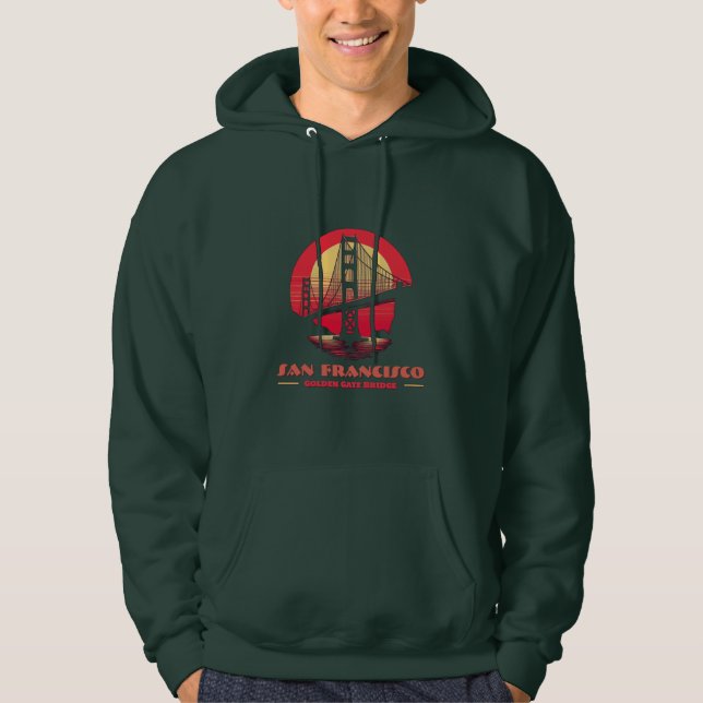 Golden Gate Bridge San Francisco California USA Hoodie (Front)