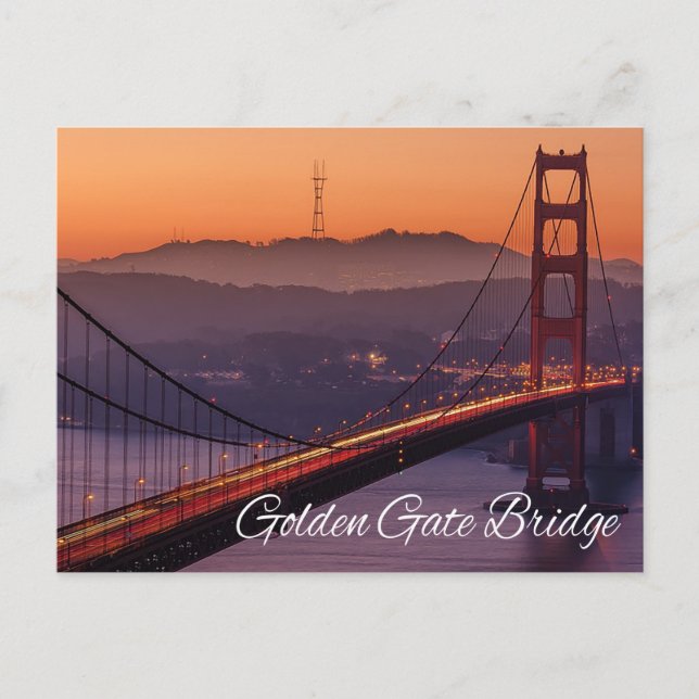 Golden Gate Bridge, San Francisco, California, USA Postcard (Front)