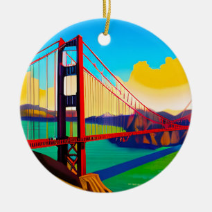 Golden Gate Bridge, San Francisco Ceramic Ornament