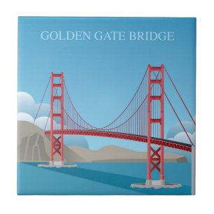 Golden Gate Bridge San Francisco Ceramic Tile