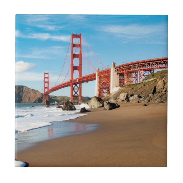 Golden Gate Bridge | San Francisco Ceramic Tile (Front)