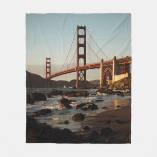 GOLDEN GATE BRIDGE, SAN FRANCISCO DURING DAY FLEECE BLANKET