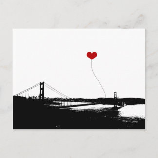 Golden Gate Bridge San Francisco Lover's Postcard