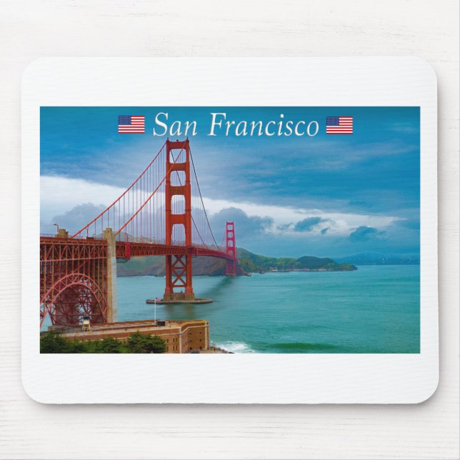 Golden Gate Bridge San Francisco Mouse Pad (Front)