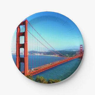 Golden Gate Bridge - San Francisco Paper Plate