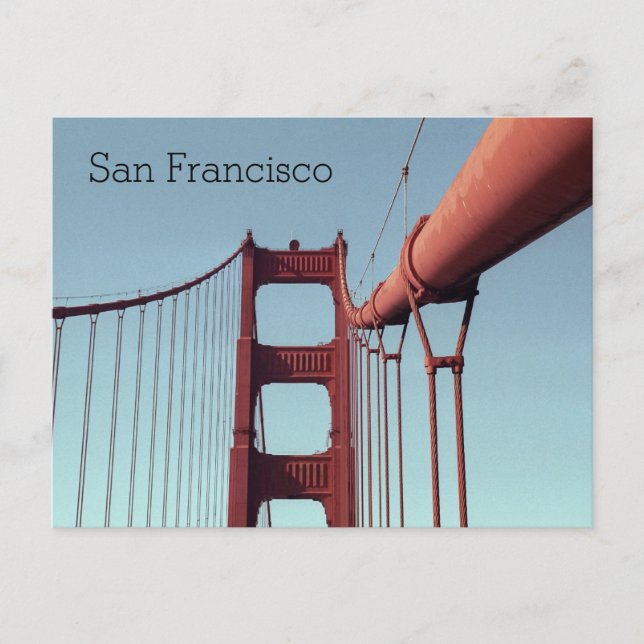 Golden Gate Bridge, San Francisco Photo Travel Postcard (Front)