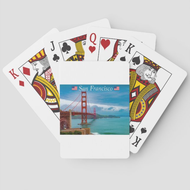 Golden Gate Bridge San Francisco Playing Cards (Back)