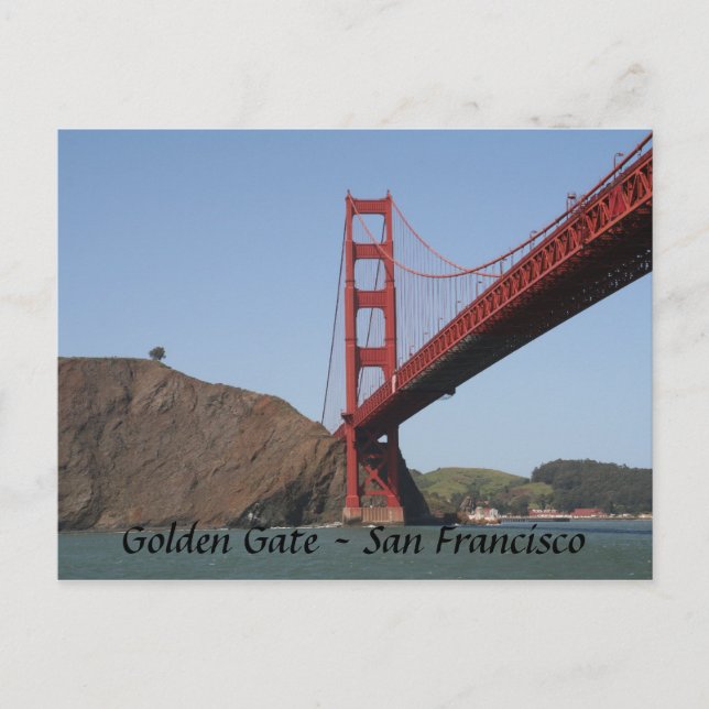 Golden Gate Bridge- San Francisco Postcard (Front)