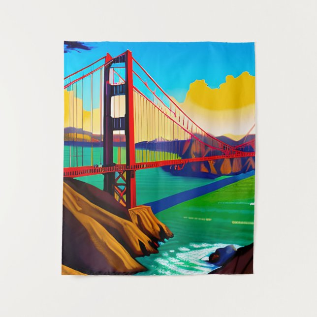 Golden Gate Bridge, San Francisco   Tapestry (Front)