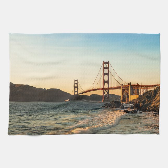 Golden Gate Bridge, San Francisco Tea Towel (Horizontal)