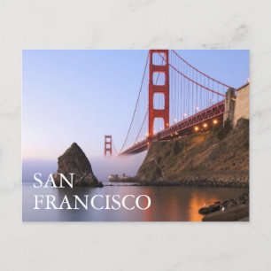 Golden Gate Bridge   San Francisco Thank You Postcard
