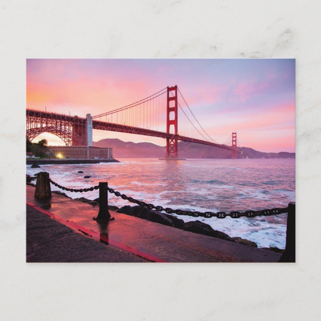 Golden Gate Bridge, scenic photograph, Postcard (Front)