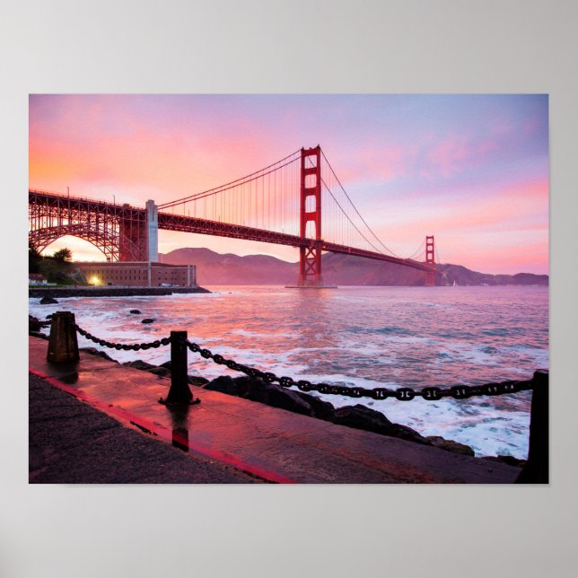 Golden Gate Bridge, scenic photograph, Poster (Front)