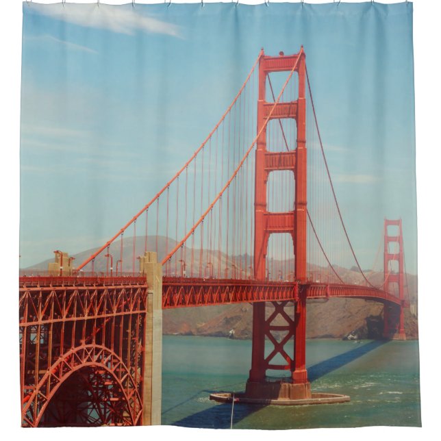 Golden gate bridge shower curtain (Front)