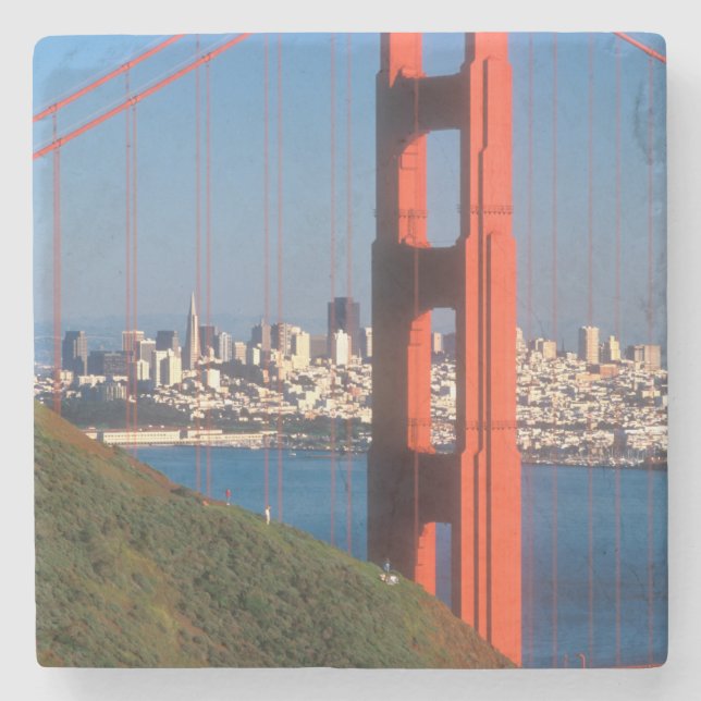 Golden Gate Bridge Stone Coaster (Front)