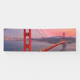 Golden gate bridge throw pillow banner