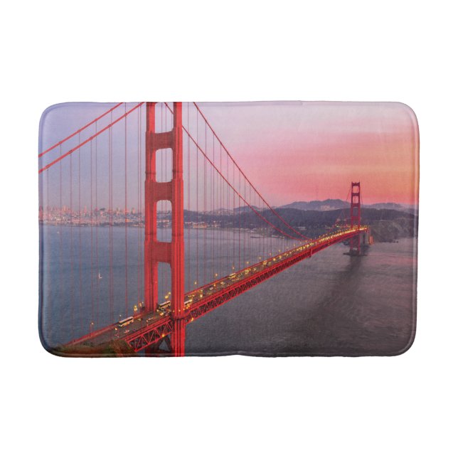 Golden gate bridge throw pillow bath mat (Front)