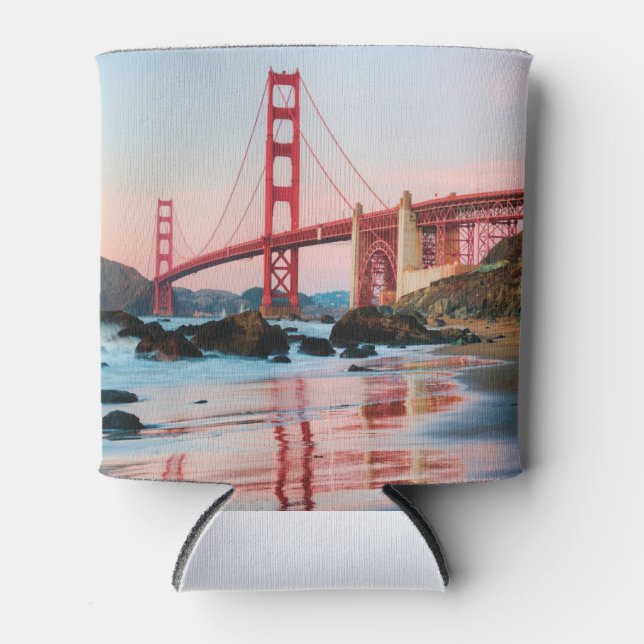 Golden gate bridge throw pillow can cooler (Front)